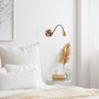 Opviq Lámpara de Pared Vintage Cobre con Altura Ajustable